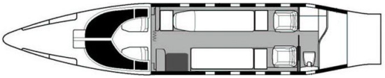 Air Ambulance Interior Layout Double