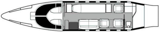 Air Ambulance Interior Layout Single